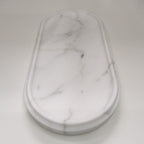 White Marble Jewelry Tray – Luxury Natural Stone Vanity Organizer
