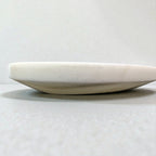 Rectangle marble jewelry tray, full view on a light grey background